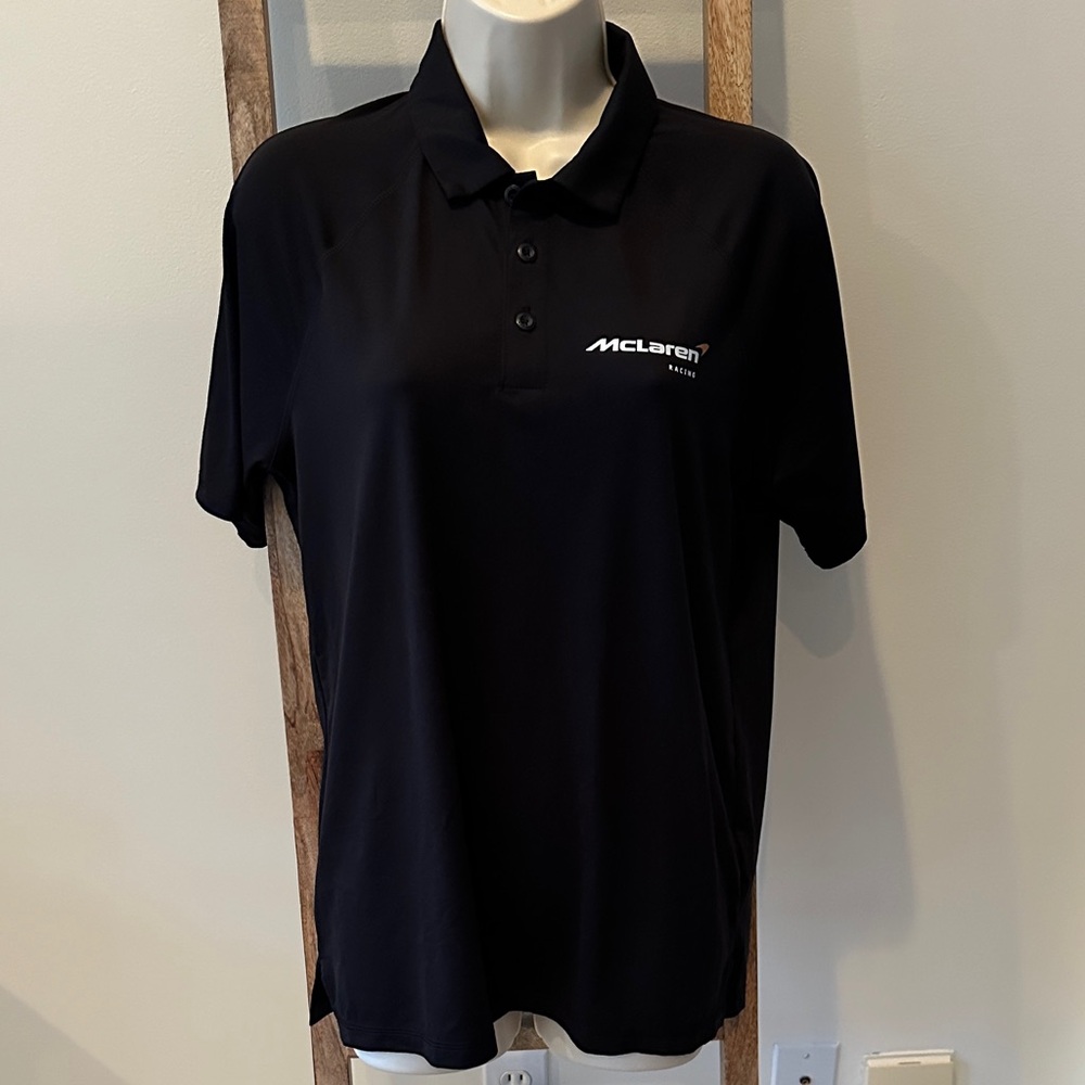 New Era McLaren Racing Black Polo Shirt for Men